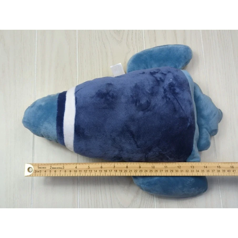 Mario Lopez Child's room decor throw pillow blue rocket space ship plush stuffed